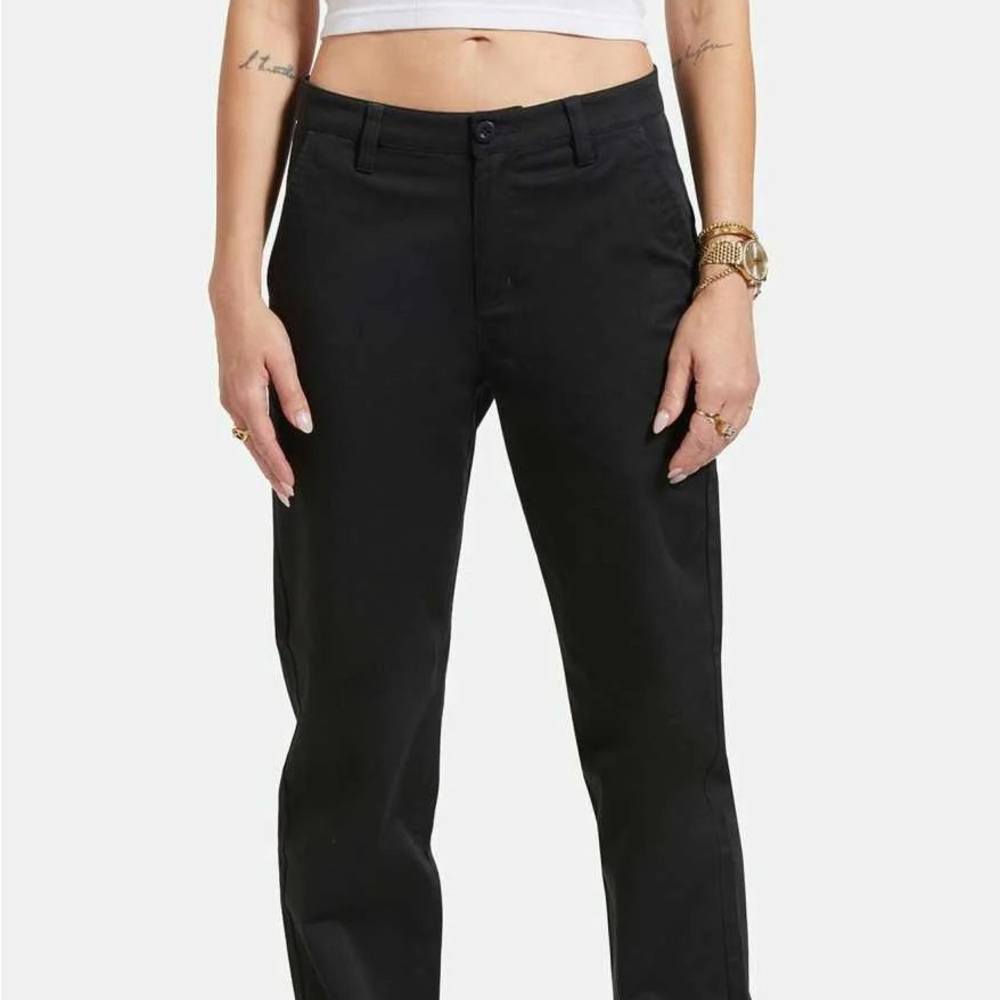 NWT Brixton Straight-Leg Black Women's Pants